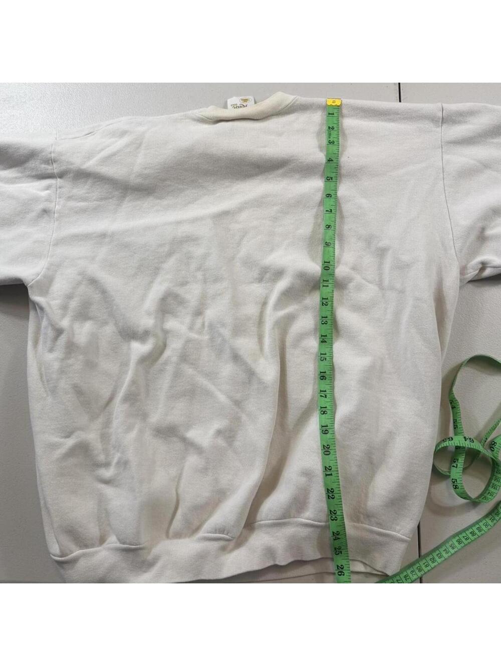 Men's White and Cream Jumper - Picture 8 of 8